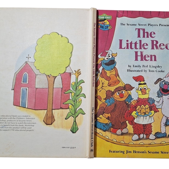 The Little Red Hen Sesame Street Book Club 1981 - HC - Picture 2 of 7